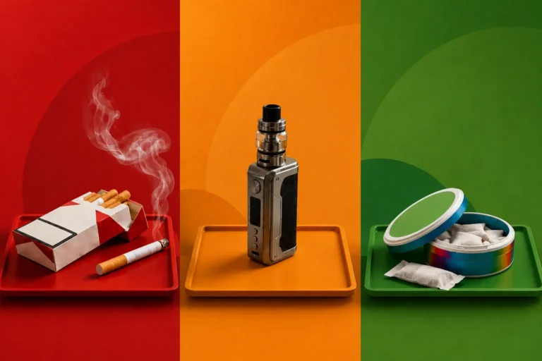 Qual a diferença entre sachês, vape e cigarro?