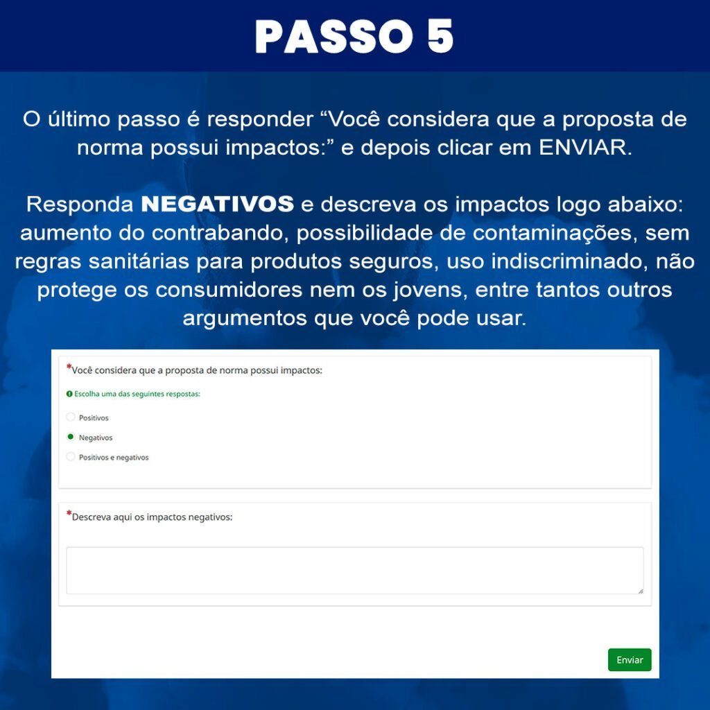 Passo 05 consulta publica anvisa vape