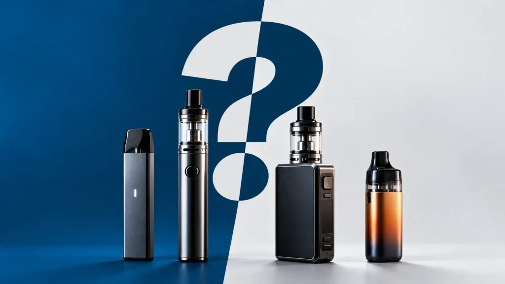 Pod e Vape: Qual a diferença? Dispositivos Vape